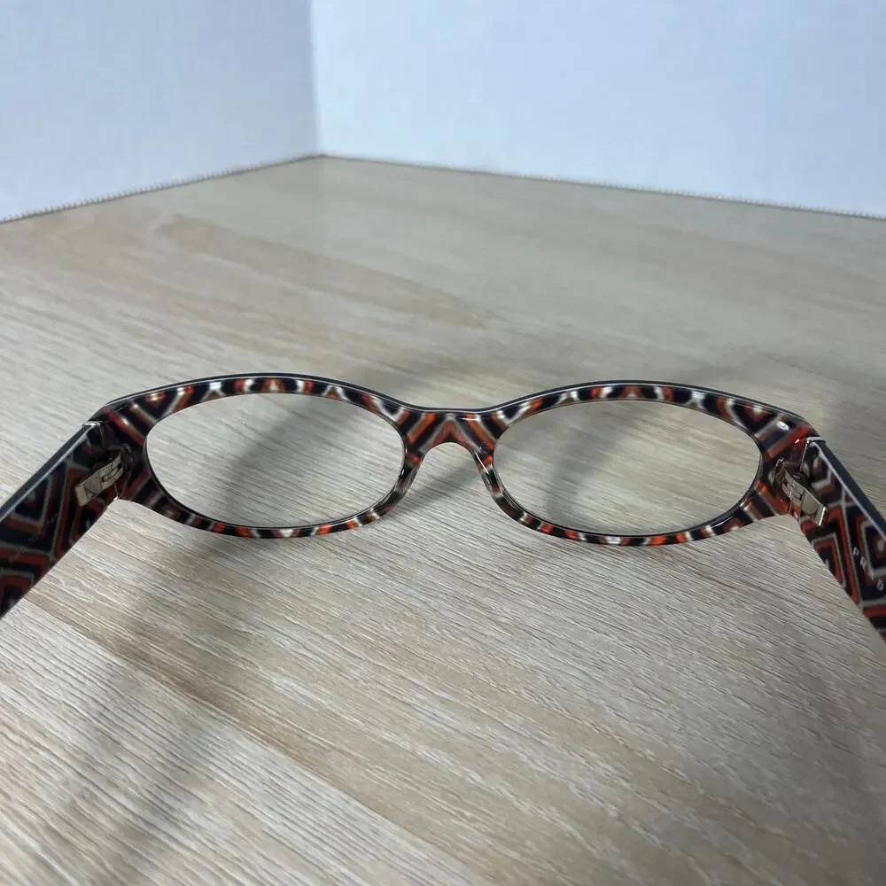 Prada VPR-03P MAS-1O1 Eyeglasses Geometric Pattern Black 53-17-140 READ DESC - Picture 11 of 12
